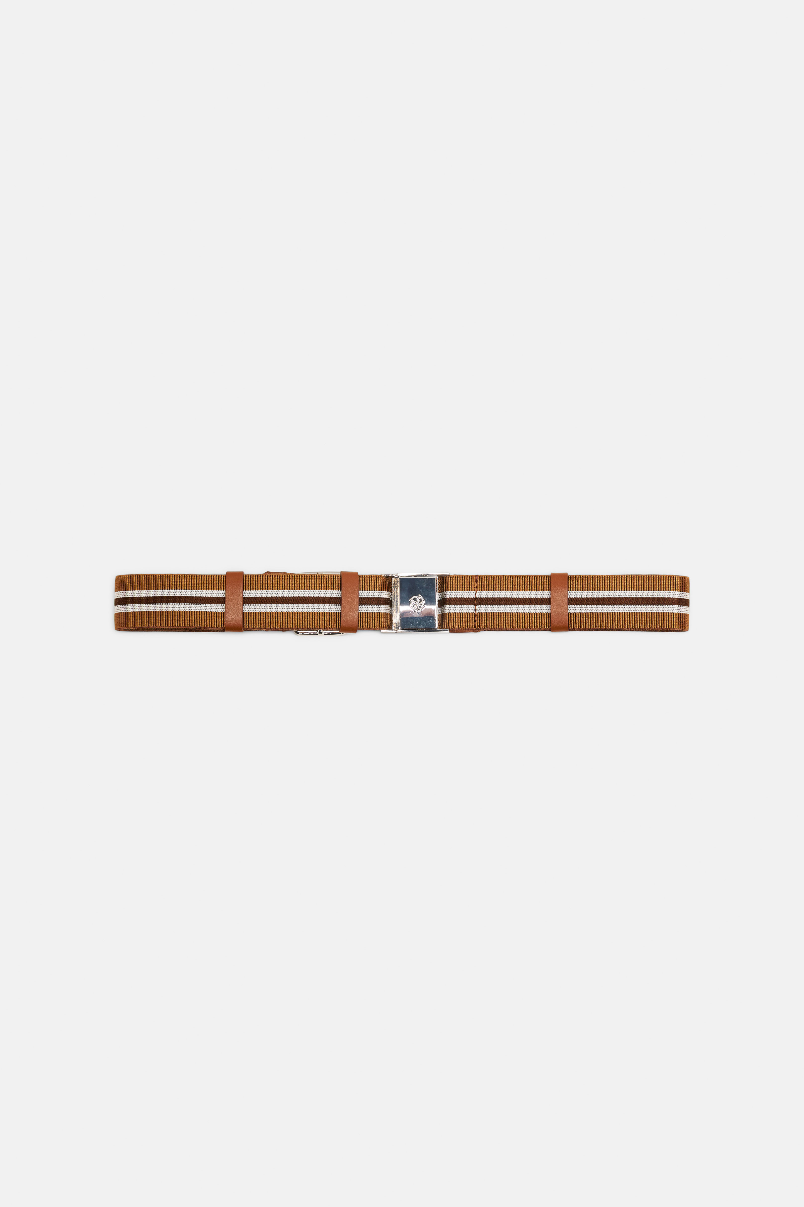 Dorothee Schumacher Elastic belt with leather detailing brown combo
